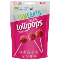 Yum Earth Organic Strawberry Pops - Strawberry